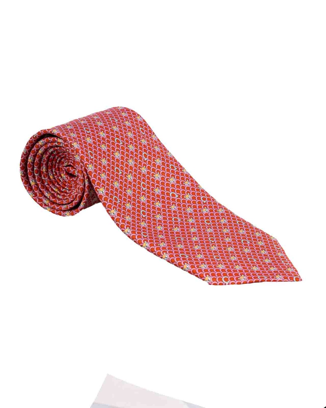 shop SALVATORE FERRAGAMO  Cravatta: Salvatore Ferragamo cravatta in seta fantasia con piccole volpi che spuntano tra cespugli stilizzati, intervallate dall'iconico Gancini.
Composizione: 100% seta.
Fabbricato in Italia.. 350897 762141-004 number 3360511